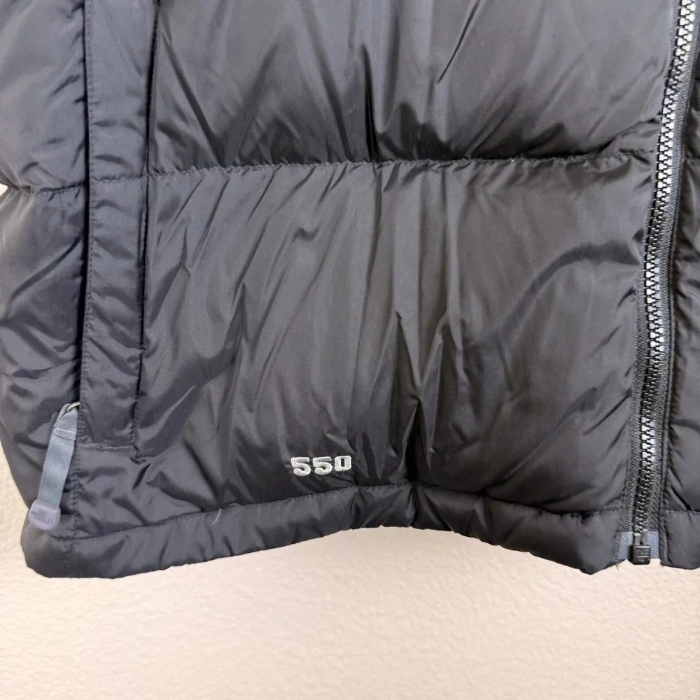 Vtg The North Face Puffer Vest Mens L Black Technical 550 Down Horse‎ Show Logo